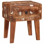 vidaXL Table d'appoint Marron 40 x 32 x 46 cm Bois Recyclé Solide