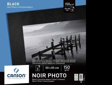 Paquets de 5 feuilles de présentation photos, 150 g/m2, 500 x 650 mm CANSON