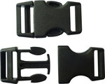 Fermoirs clips plastique (idéal Créacord) 4x2cm Noir x10