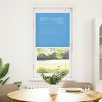 vidaXL Store plissé bleu 65x100 cm largeur du tissu 64 4 cm polyester