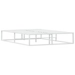 vidaXL Cadre de lit sans matelas blanc 140x200 cm métal