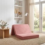 vidaXL Canapé-lit pliable 80 x 67 x 45 cm Rose