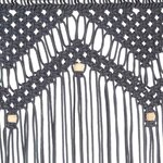 vidaXL Rideau en macramé Anthracite 140x240 cm Coton