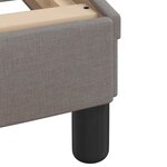 vidaXL Cadre de lit sans matelas Hvar taupe 90x200 cm tissu