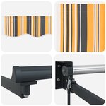 vidaXL Store rétractable manuel avec LEDs 4 5 × 3 m