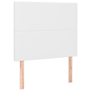 vidaXL Tête de lit blanche 80 x 5 x 118/128 cm similicuir