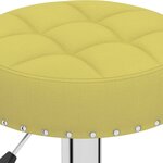 vidaXL Tabourets de bar lot de 2 vert tissu