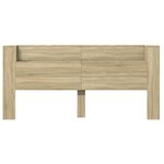 vidaXL Armoire tête de lit avec LED chêne sonoma 220x16 5x103 5 cm