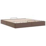 vidaXL Cadre de lit ottoman sans matelas marron 180x200 cm similicuir