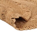 vidaXL Tapis Jute tressé à la main 150 cm Rond