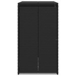 vidaXL Boîte de poubelle Noir 65 x 80 x 115 cm Polyéthylène