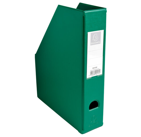 Porte revue Dos 70mm PVC Vert EXACOMPTA