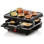 DOMO DO9147G Appareil a raclette 4 personnes - Noir