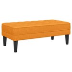 vidaXL banc Jaune foncé 113 x 57 x 39 cm tissu