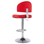 vidaXL Tabourets de bar lot de 2 rouge similicuir