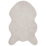 vidaXL Tapis en Fourrure Synthétique de Lapin Olite Beige 60 x 90 cm
