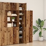 Meuble de rangement étroit vidaXL Vieux bois 30x42.5x225 cm Bois ingé