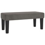 vidaXL Sommier à lattes de lit et matelas gris foncé 120x190cm velours