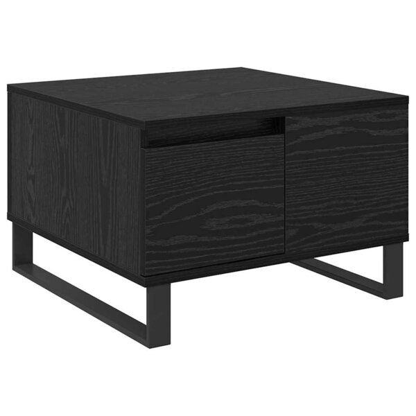vidaXL Table basse Chêne noir 55 x 55 x 36 5 cm Bois d'ingénierie