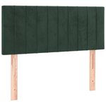vidaXL Tête de lit Vert foncé 90x5x78/88 cm Velours
