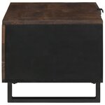 vidaXL Table Basse 80x50x40 cm Bois Massif de Manguier et Bois d'Ingénierie