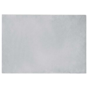 vidaXL Tapis en Fourrure Synthétique de Lapin Gris 140 x 200 cm