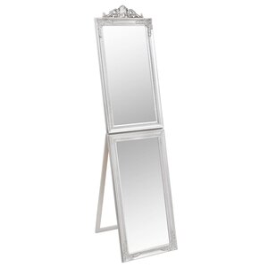 vidaXL Miroir sur pied Argenté 50x200 cm
