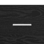 vidaXL Armoire d'évier avec stockage Chêne noir Bois d'ingénierie