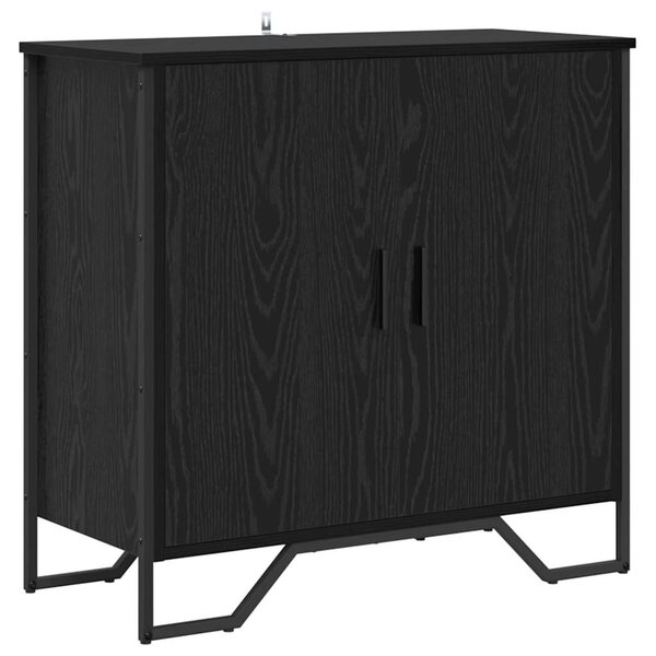 vidaXL Buffet Noir 78 x 35.5 x 74.5 cm Bois d'ingénierie