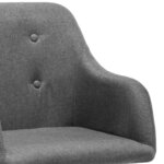 vidaXL Chaise à bascule Gris clair Tissu