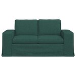 vidaXL Canapé Vert foncé 162 x 80 x 82 cm tissu