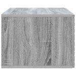 vidaXL Meuble TV mural 59 5 x 31 cm Sonoma gris Bois d'ingénierie