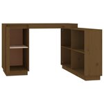 vidaXL Bureau Marron miel 110x50x75 cm Bois massif de pin