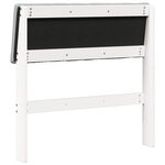 vidaXL Tête de lit capitonnée Gris clair 80 cm Pin massif