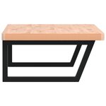 vidaXL Étagère de vasque murale acier et bois massif de hêtre