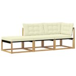 vidaXL Unité de canapé sectionnel Blanc 241 5 x 83 x 73 cm