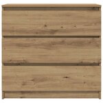 vidaXL Buffet chêne artisanal 80x35x76 cm bois d'ingénierie