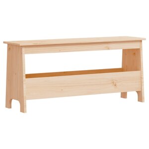 vidaXL Banc d'entrée 100x28x45 cm Bois massif Pin
