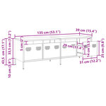 vidaXL Meuble TV vert olive 135x39x43 5 cm acier laminé à froid