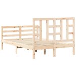 vidaXL Cadre de lit sans matelas bois de pin massif