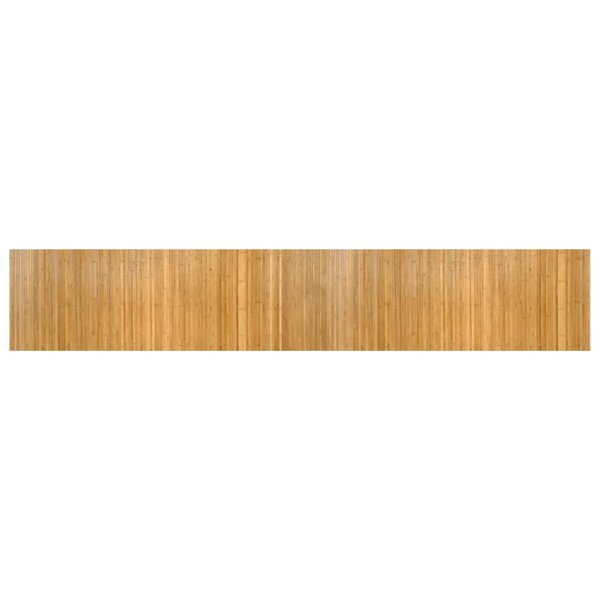 vidaXL Tapis rectangulaire naturel 60x400 cm bambou