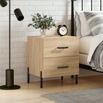 vidaXL Table de chevet chêne sonoma 40x35x47 5 cm bois d’ingénierie