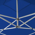 vidaXL Tente de réception pliable Aluminium 3 x 3 m Bleu