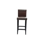 vidaXL Tabourets de bar lot de 2 marron foncé similicuir
