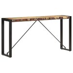 vidaXL Table console 150x35x76 cm Bois de récupération massif