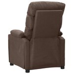 vidaXL Fauteuil de massage Taupe Tissu