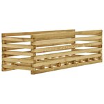 vidaXL Lit surélevé de jardin 120x40x38 5 cm Bois de pin imprégné