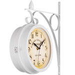 Tectake Horloge murale - blanc