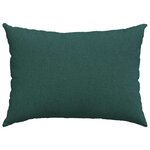 vidaXL Coussins de canapé 2 Pièces Vert foncé 70 x 50 cm tissu