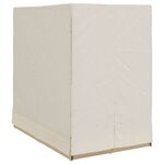 vidaXL Transat double avec toit Beige 205 x 129 x 200 cm Rattan PE